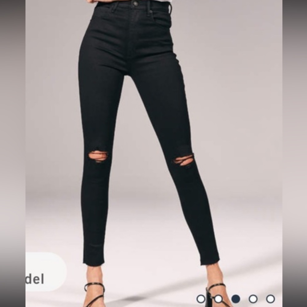 American Eagle Outfitters Super Stretch X High waisted black jeans